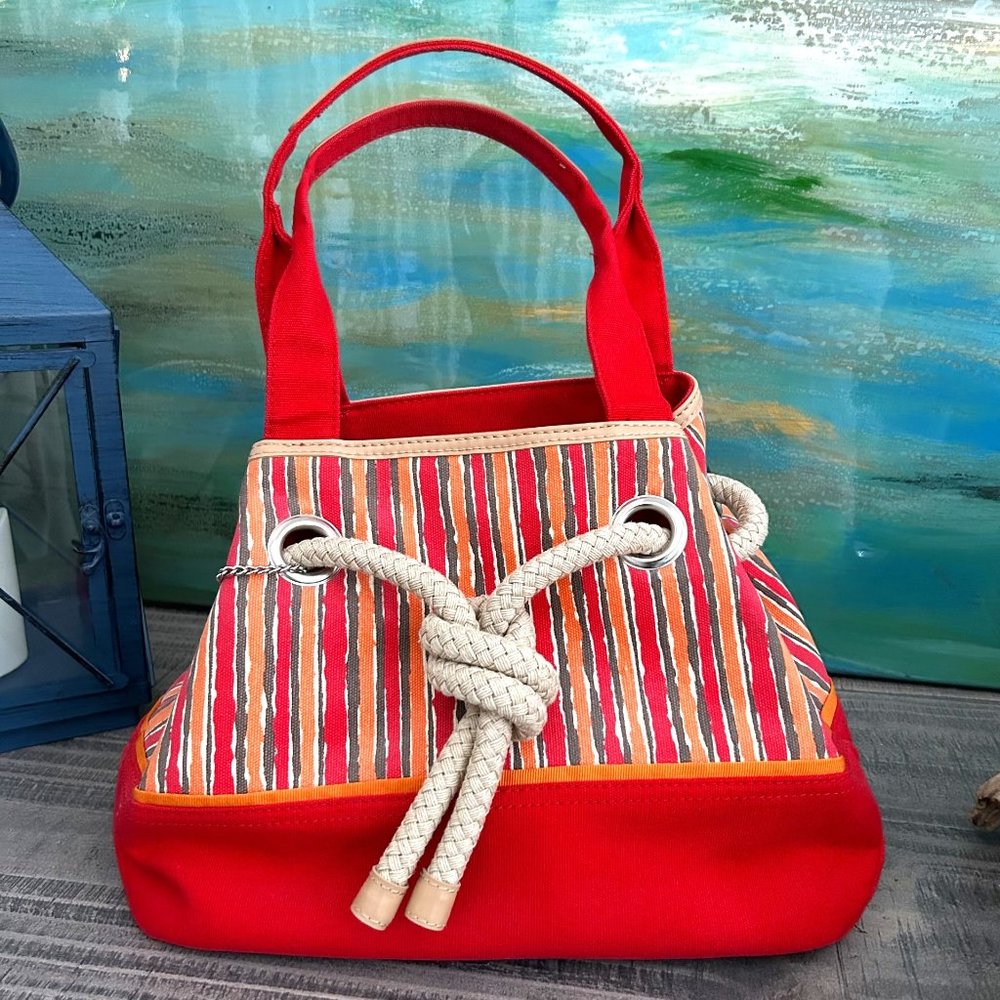Red Purse Naturalizer Y2K Summer Purse /Boho Handbag / Beach Bag/ Red , … - Picture 1 of 13